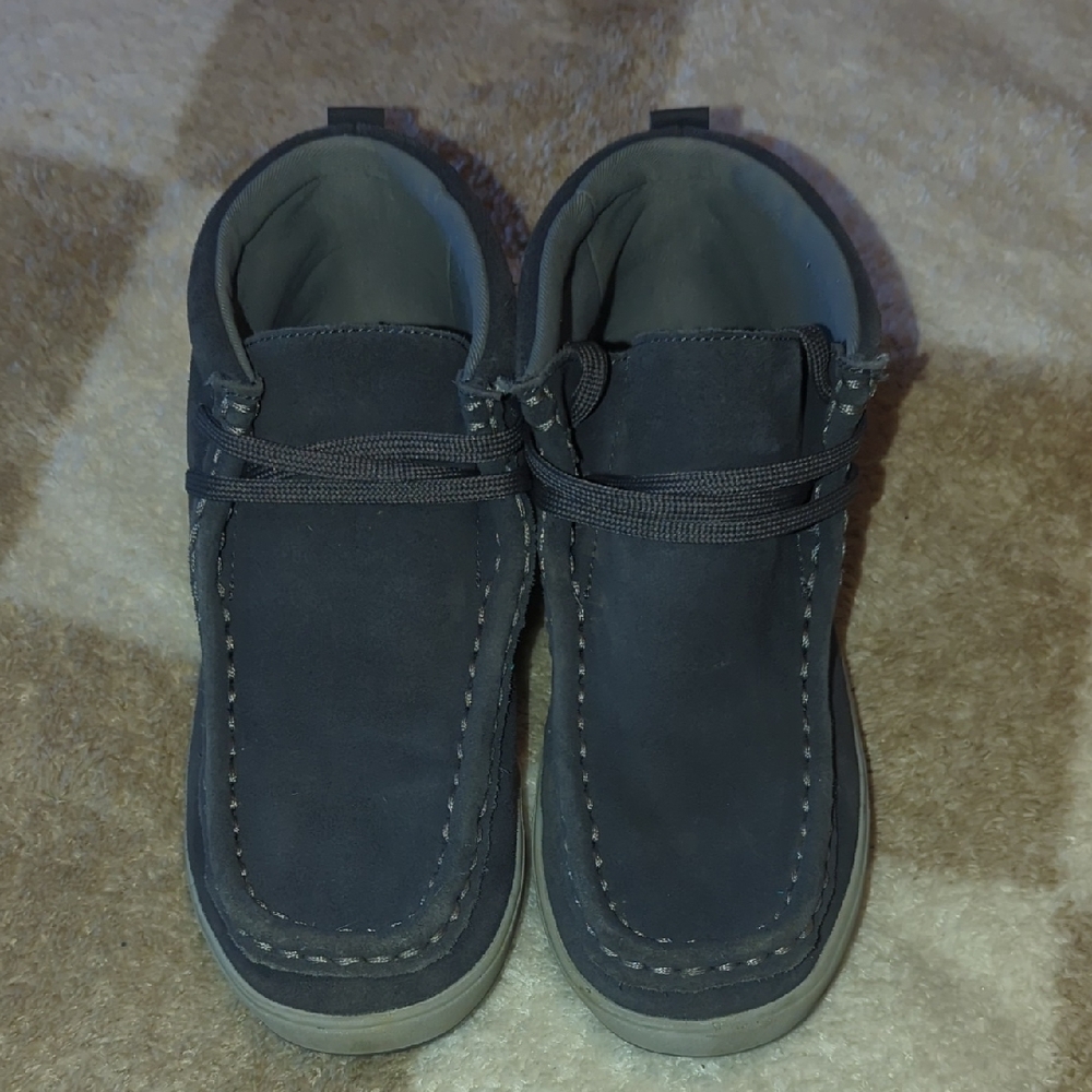 Stride Rite Gray Chukka Boots with Suede Upper